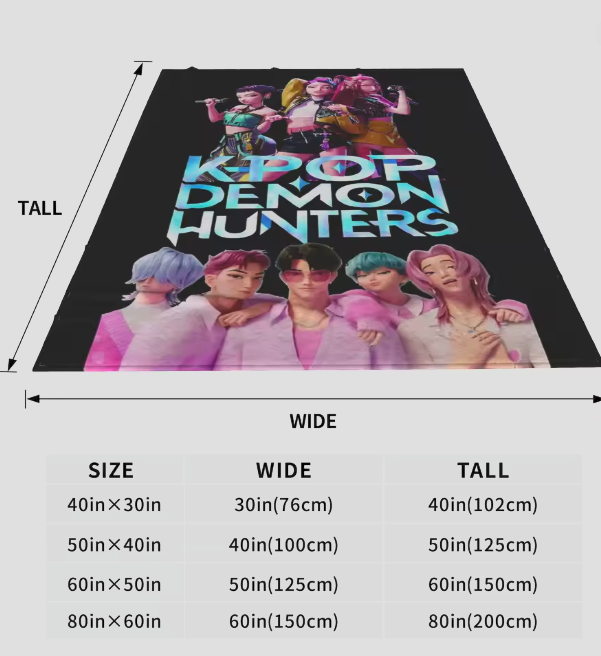 K-Pop Demon Hunters Blanket